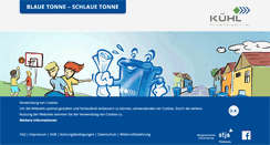Desktop Screenshot of blauetonne-schlauetonne.de